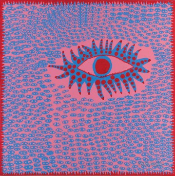 Yayoi Kusama Painting - Los ojos acumulados están cantando 2 Yayoi Kusama Arte pop minimalismo feminista